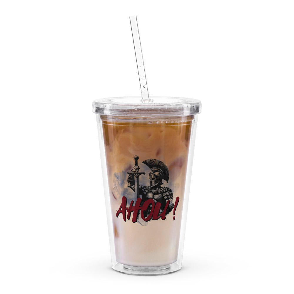 Gobelet en plastique transparent "AHOU"
