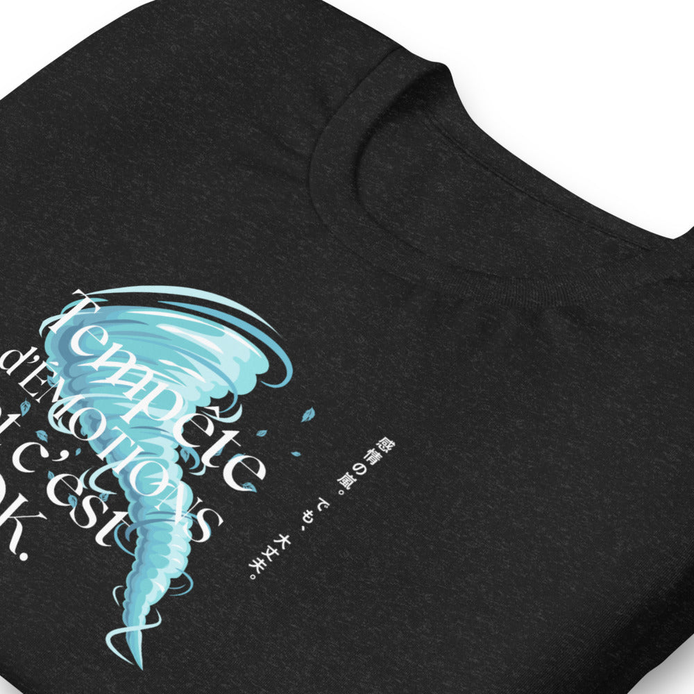 T-shirt Classique "Tempête d'émotions et c'est ok"