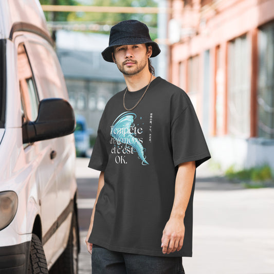 T-shirt Premium Oversize "Tempête d'émotions et c'est ok"